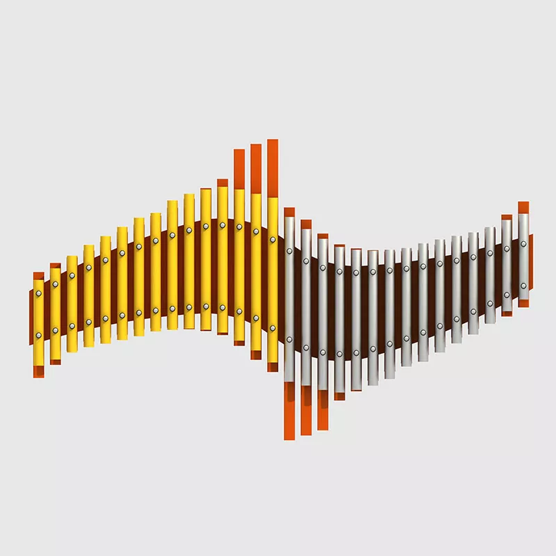 Aluminyo haluang metal na palaruan na mga handpipe na panlabas na instrumento sa musika